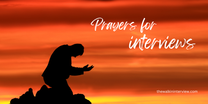 prayer for interview for job